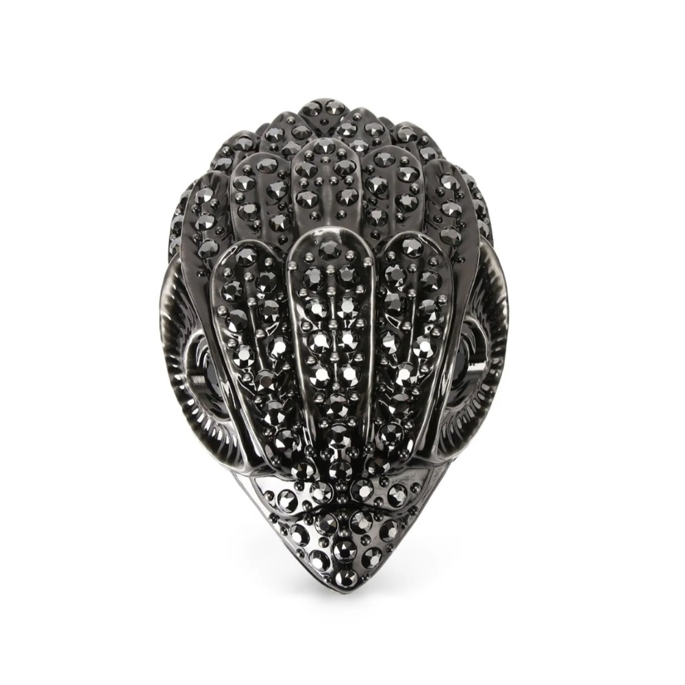 KURT GEIGER LONDON - EAGLE CLUTCH BAG - GUNMETAL